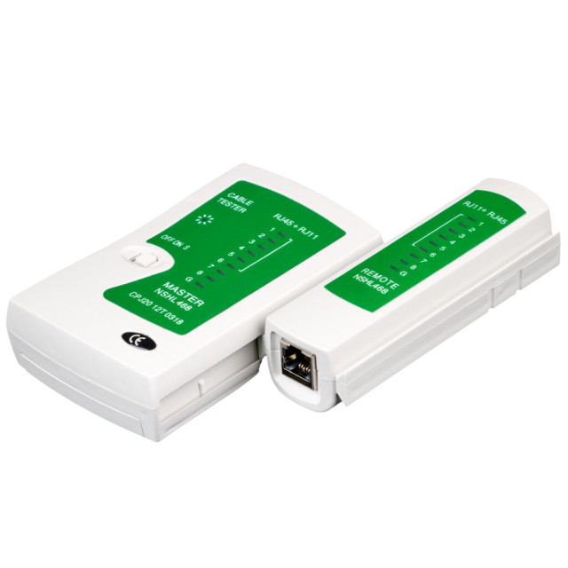 Тестер кабельний для RJ45 і RJ12 LogicPower LP-468N