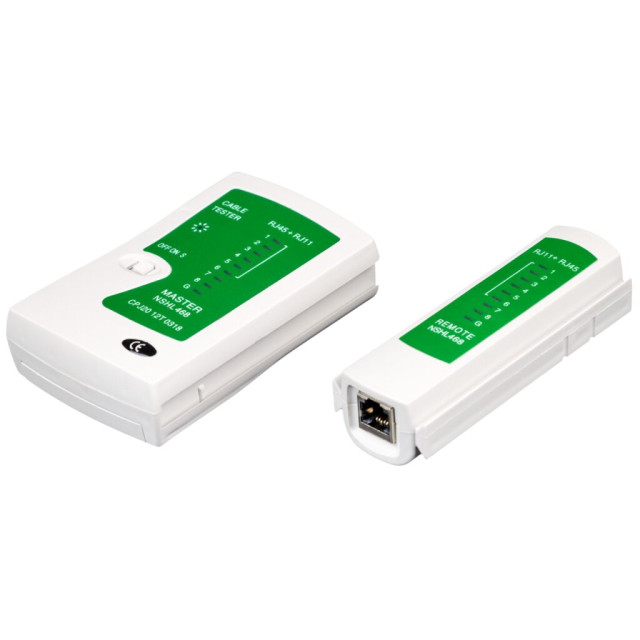 Тестер кабельний для RJ45 і RJ12 LogicPower LP-468N