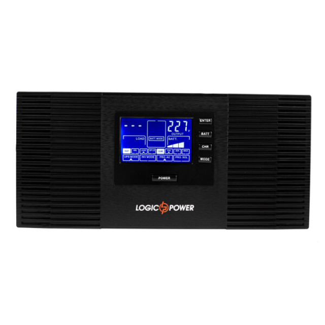 Источник бесперебойного питания Logicpower LPM-PSW-1500VA (1050 Вт) 10А/20А/25А Источник бесперебойного питания Logicpower LPM-PSW-1500VA (1050 Вт) 10А/20А/25А