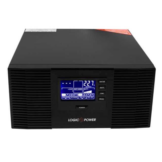 Источник бесперебойного питания Logicpower LPM-PSW-1500VA (1050 Вт) 10А/20А/25А Источник бесперебойного питания Logicpower LPM-PSW-1500VA (1050 Вт) 10А/20А/25А