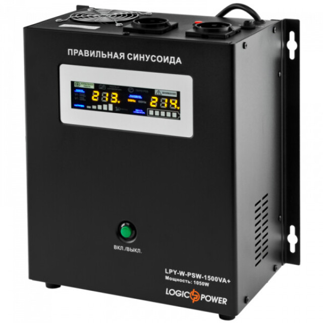 Источник бесперебойного питания Logicpower LPY- W - PSW-1500VA+ (1050Вт) 10A/15A