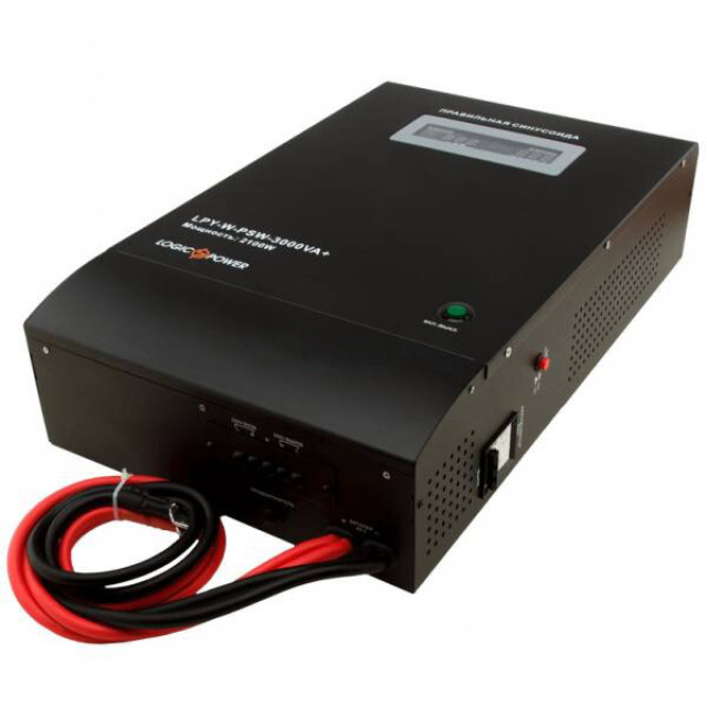 Источник бесперебойного питания Logicpower LPY- W - PSW-3000VA+ (2100Вт) 10A/15A Источник бесперебойного питания Logicpower LPY- W - PSW-3000VA+ (2100Вт) 10A/15A