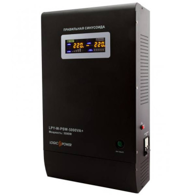 Джерело безперебійного живлення Logicpower LPY- W - PSW-5000VA + (3500Вт) 10A/20A Джерело безперебійного живлення Logicpower LPY- W - PSW-5000VA + (3500Вт) 10A/20A