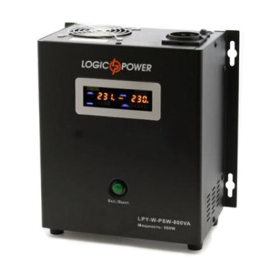Джерело безперебійного живлення Logicpower LPY- W - PSW-800VA + (560Вт) 5A/15A Джерело безперебійного живлення Logicpower LPY- W - PSW-800VA + (560Вт) 5A/15A