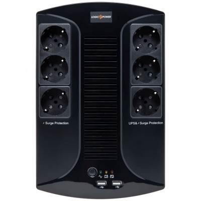 Лінійно-інтерактивне ДБЖ LogicPower LP 850VA-PS (510Вт) Лінійно-інтерактивне ДБЖ LogicPower LP 850VA-PS (510Вт)