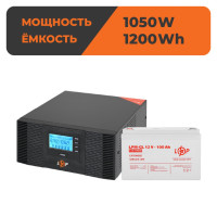Комплект резервного живлення ДБЖ + гелева батарея (UPS B1500 + АКБ GL 1200W) Комплект резервного живлення ДБЖ + гелева батарея (UPS B1500 + АКБ GL 1200W)