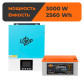 Комплект резервного живлення LogicPower W3000 + літієва (LiFePO4) батарея 2560Wh Комплект резервного живлення LogicPower W3000 + літієва (LiFePO4) батарея 2560Wh