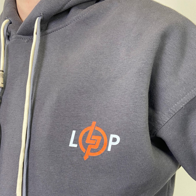 Батник LogicPower LP графіт без змійки (р. XL)