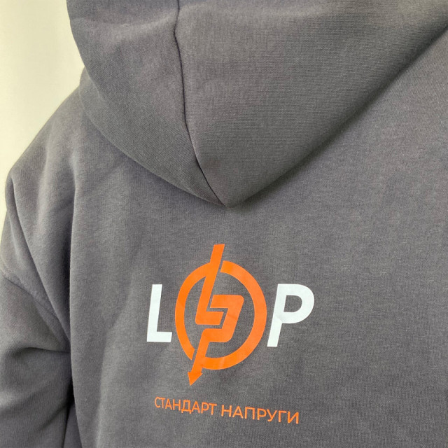 Батник LogicPower LP графіт без змійки (р. XL)