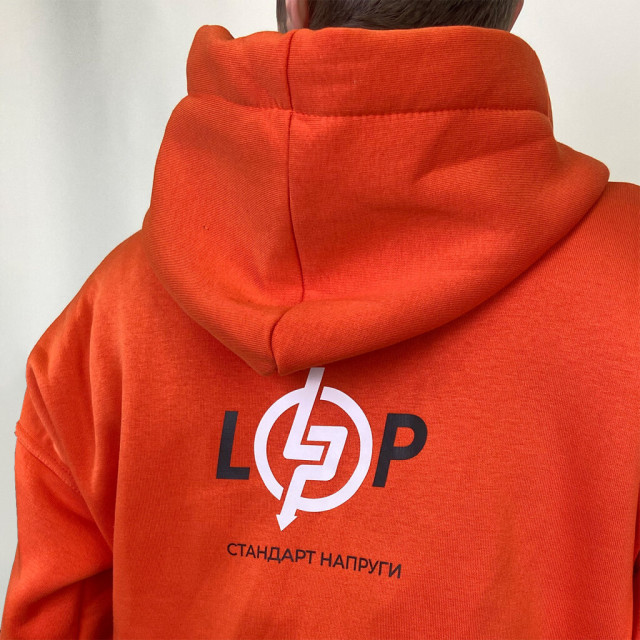 Батник LogicPower LP оранж без змійки (р. XL) Батник LogicPower LP оранж без змійки (р. XL)