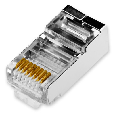Коннектор RJ45 FTP-8P8С (100 шт) Коннектор RJ45 FTP-8P8С (100 шт)
