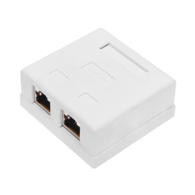 Розетка RJ-45 2-порта кат.5Е FTP LogicPower LP-214 Розетка RJ-45 2-порта кат.5Е FTP LogicPower LP-214