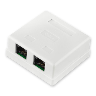 Розетка RJ-45 2-порта кат.5Е UTP LogicPower LP-114 Розетка RJ-45 2-порта кат.5Е UTP LogicPower LP-114