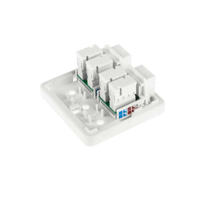 Розетка RJ-45 2-порта кат.5е UTP LogicPower LP-114 Розетка RJ-45 2-порта кат.5е UTP LogicPower LP-114