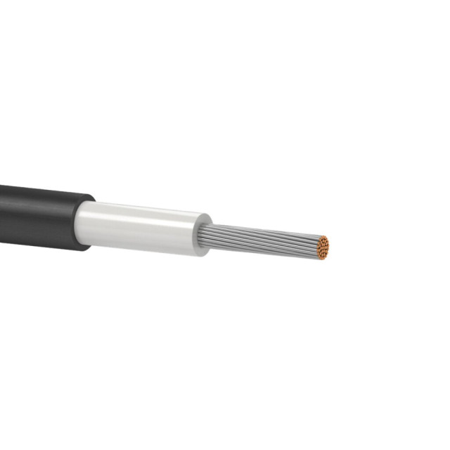 Кабель для солнечных электростанций H1Z2Z2-K 1*4 30 м черный (папа/мама) Кабель для солнечных электростанций H1Z2Z2-K 1*4 30 м черный (папа/мама)