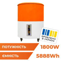 Система резервного питания LogicPower LP Autonomic Home F1800W (АКБ 6000Wh) Белый с оранжевым