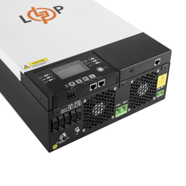 Гібридний сонячний інвертор (ДБЖ) LogicPower LPW-HY-5032-5000VA (5000Вт) 48V 80A MPPT 120-450V