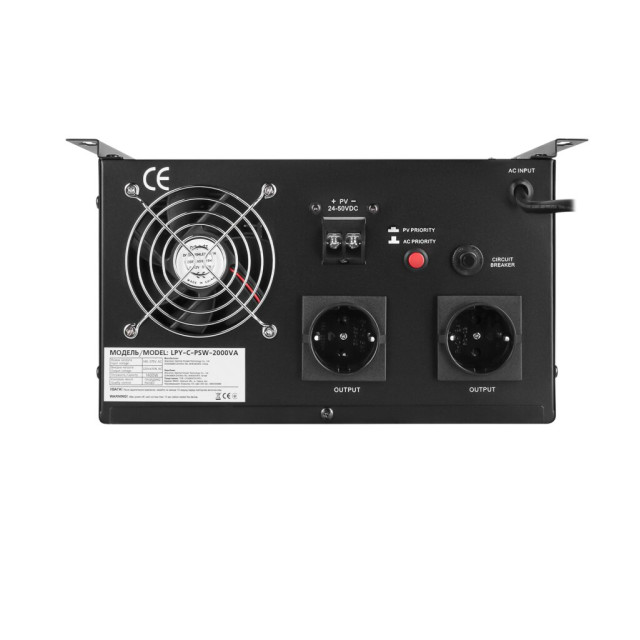 Сонячний інвертор (ДБЖ) LogicPower LPY-C-PSW-2000VA (1400W) MPPT24V Сонячний інвертор (ДБЖ) LogicPower LPY-C-PSW-2000VA (1400W) MPPT24V