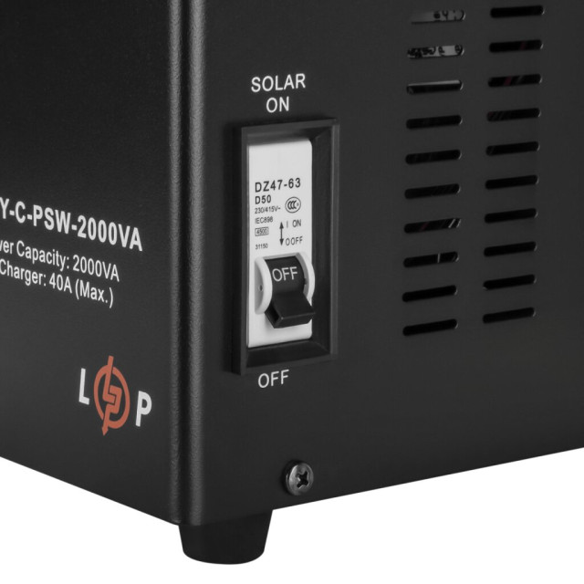Сонячний інвертор (ДБЖ) LogicPower LPY-C-PSW-2000VA (1400W) MPPT24V Сонячний інвертор (ДБЖ) LogicPower LPY-C-PSW-2000VA (1400W) MPPT24V