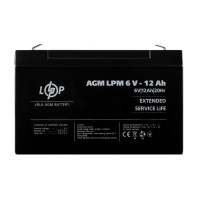 Акция. Аккумулятор AGM LogicPower LPM 6V - 12 Ah