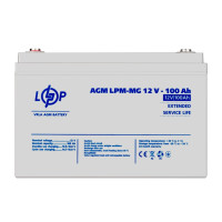 Акція. Акумулятор мультигелевий AGM LogicPower LPM-MG 12V - 100 Ah