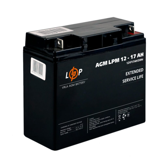 Аккумулятор AGM LogicPower LPM 12V - 17 Ah Аккумулятор AGM LogicPower LPM 12V - 17 Ah