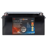 Акумулятор для автомобіля літієвий LogicPower LP LiFePO4 12V - 180 Ah (+ слева)