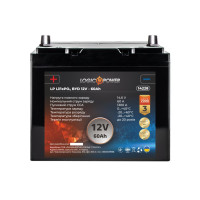 Аккумулятор для автомобиля литиевый LogicPower LP LiFePO4 12V - 60 Ah (+ слева)