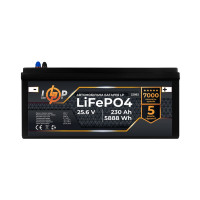 Акумулятор для автомобіля літієвий LogicPower LP LiFePO4 24V - 230 Ah (+ праворуч)