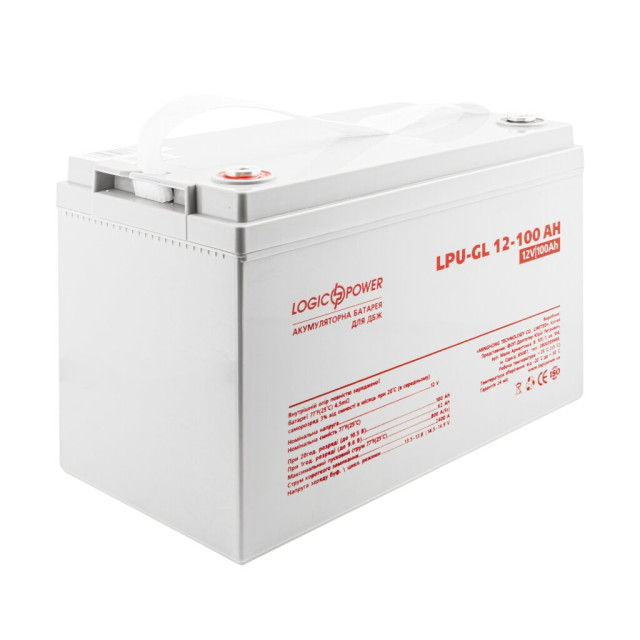 Аккумулятор гелевый LogicPower LPU-GL 12V - 100 Ah