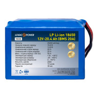 Акумулятор LogicPower LP Li-ion 18650 12V - 20.4 Ah (BMS 20A) Акумулятор LogicPower LP Li-ion 18650 12V - 20.4 Ah (BMS 20A)