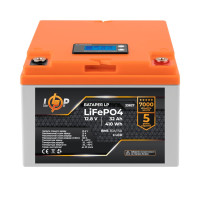 Акумулятор LogicPower LP LiFePO4 12,8V - 32 Ah (410Wh) (BMS 30А/15A) пластик LCD Акумулятор LogicPower LP LiFePO4 12,8V - 32 Ah (410Wh) (BMS 30А/15A) пластик LCD