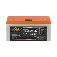 Аккумулятор LogicPower LP LiFePO4 25,6V - 100 Ah (2560Wh) (BMS 150A/75А) пластик LCD для ИБП