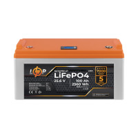 Акумулятор LogicPower LP LiFePO4 25,6V - 100 Ah (2560Wh) (BMS 80A/40А) пластик LCD
