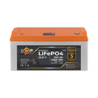 Акумулятор LogicPower LP LiFePO4 25,6V - 100 Ah (2560Wh) (BMS 80A/80А) пластик LCD Smart BT