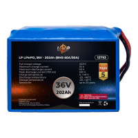 Аккумулятор LogicPower LP LiFePO4 36V (38,4V) - 202 Ah (7757Wh) (BMS 60A/30A)