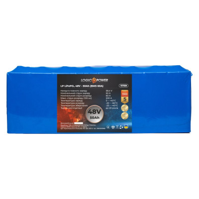 Аккумулятор LogicPower LP LiFePO4 48V - 50 Ah (BMS 60A)