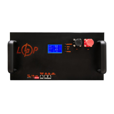 Аккумулятор LogicPower LP LiFePO4 51,2V - 100 Ah (5120Wh) (Smart BMS 150A/100А) с LCD металл Smart RM
