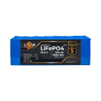 Акумулятор LogicPower LP LiFePO4 76,8V - 100 Ah (7680Wh) (BMS 200A/100A)