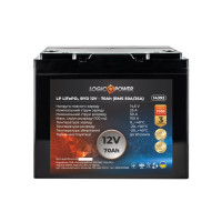 Аккумулятор LogicPower LP LiFePO4 BYD 12V - 70 Ah (BMS 50A/25А) пластик Аккумулятор LogicPower LP LiFePO4 BYD 12V - 70 Ah (BMS 50A/25А) пластик