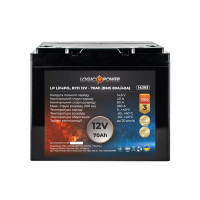 Акумулятор LogicPower LP LiFePO4 12V - 70 Ah (BMS 80A/40А) пластик