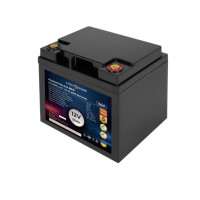 Акумулятор LogicPower LP LiFePO4 для ДБЖ 12V - 50 Ah (BMS 80A/40A) пластик