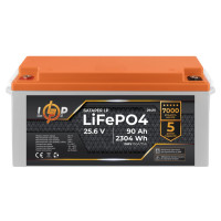 Акумулятор LogicPower LP LiFePO4 для ДБЖ 24V (25,6V) - 90 Ah (2304Wh) (BMS 150A/75А) пластик