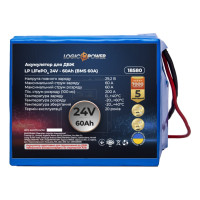 Аккумулятор LogicPower LP LiFePO4 для ИБП 24V - 60 Ah (BMS 60A)