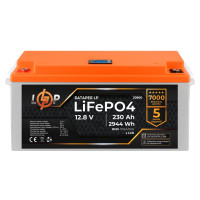 Акумулятор LogicPower LP LiFePO4 для ДБЖ LCD 12V (12,8V) - 230 Ah (2944Wh) (BMS 100A/50A) пластик