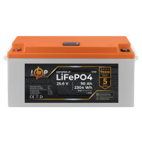Аккумулятор LogicPower LP LiFePO4 для ИБП LCD 24V (25,6V) - 90 Ah (2304Wh) (BMS 200A/100А) пластик