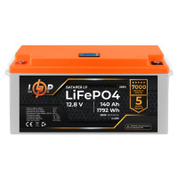 Аккумулятор LogicPower LP LiFePO4 LCD 12V (12,8V) - 140 Ah (1792Wh) (BMS 80A/40А) пластик