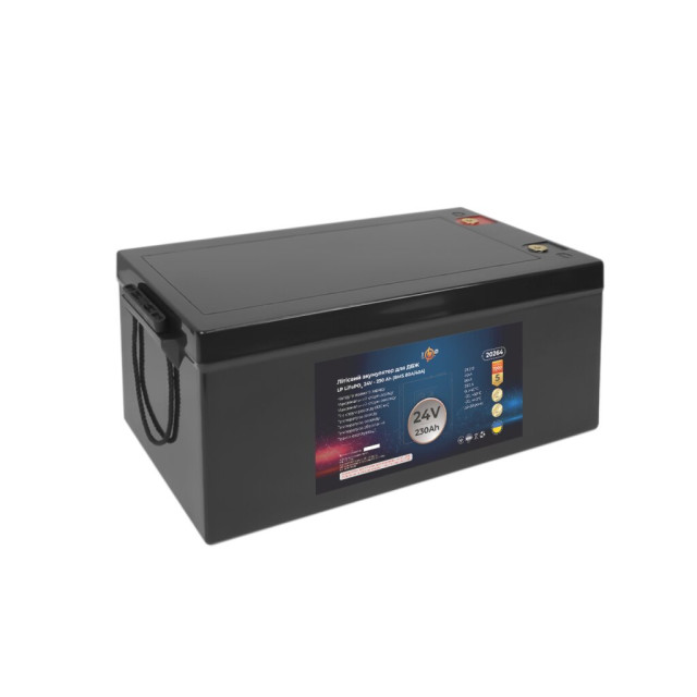 Акумулятор LogicPower LP LiFePO4 для ДБЖ 24V (25,6V) - 230 Ah (5888Wh) (BMS 80A/40A) пластик