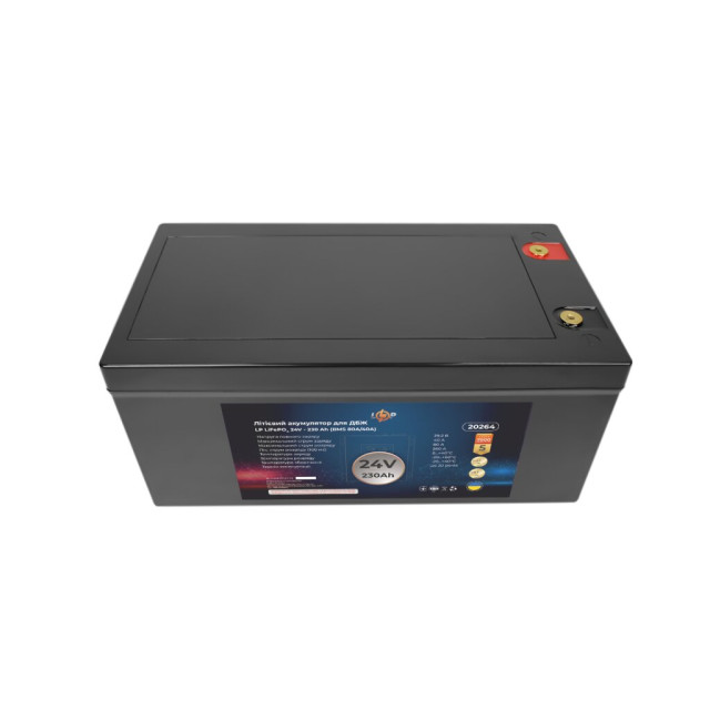 Акумулятор LogicPower LP LiFePO4 для ДБЖ 24V (25,6V) - 230 Ah (5888Wh) (BMS 80A/40A) пластик