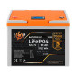 Акумулятор LogicPower LP LiFePO4 LCD 12V (12,8V) - 90 Ah (1152Wh) (BMS 80A/40A) пластик